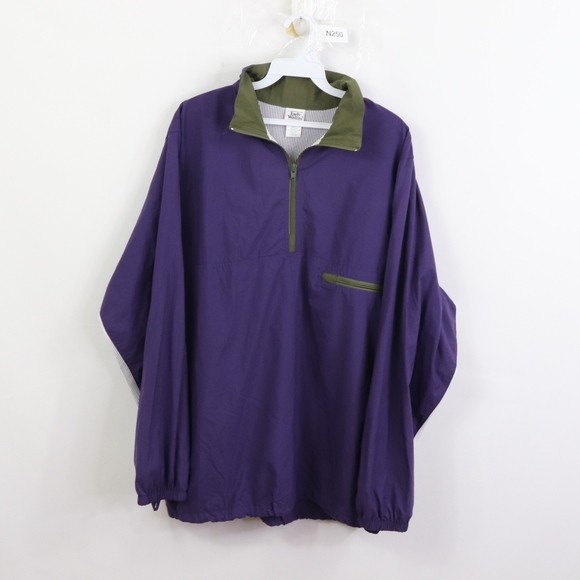 90s Streetwear Mens Large Half Zip Pullover Jacket - Picture 1 of 8